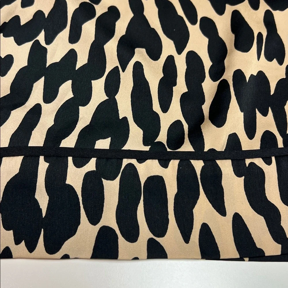 LOFT Black and Tan Patterned Sheath Dress - Picture 2 of 16